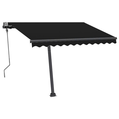 Luifel vrijstaand handmatig uittrekbaar 300x250 cm antraciet 4