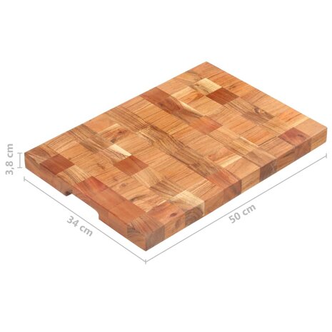 Hakblok 50x34x3,8 cm massief acaciahout 7