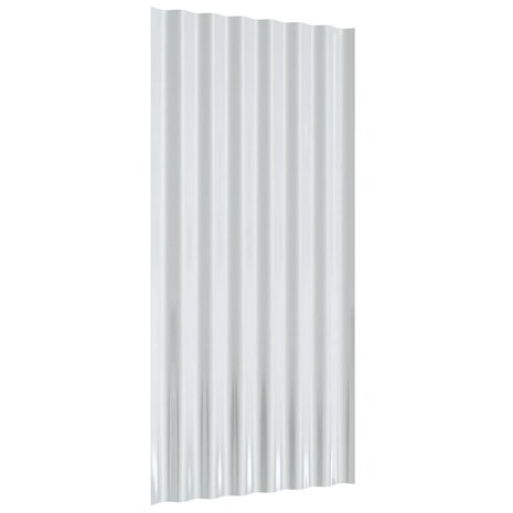 Dakpanelen 36 st 80x36 cm gepoedercoat staal bruin 5