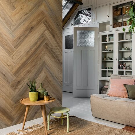 WallArt Planken hout-look natuurlijk eiken lichtbruin 2