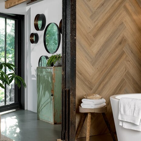 WallArt Planken hout-look natuurlijk eiken lichtbruin 7