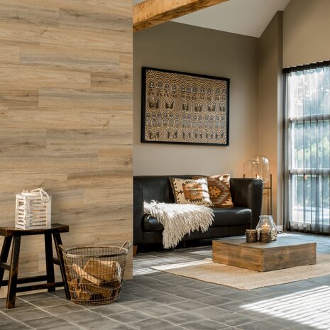 WallArt Planken hout-look natuurlijk eiken lichtbruin 8