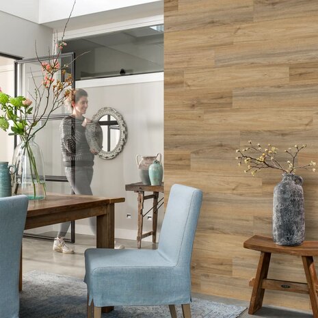 WallArt Planken hout-look natuurlijk eiken lichtbruin 9