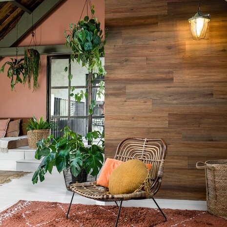 WallArt Planken hout-look natuurlijk eikenhout zadelbruin 2