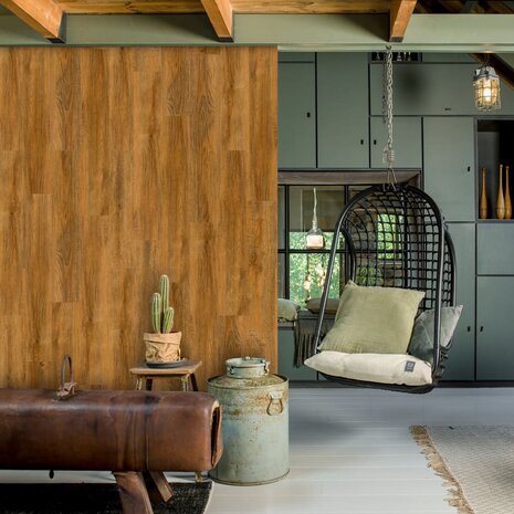 WallArt Planken hout-look gerecycled eikenhout roestbruin 8