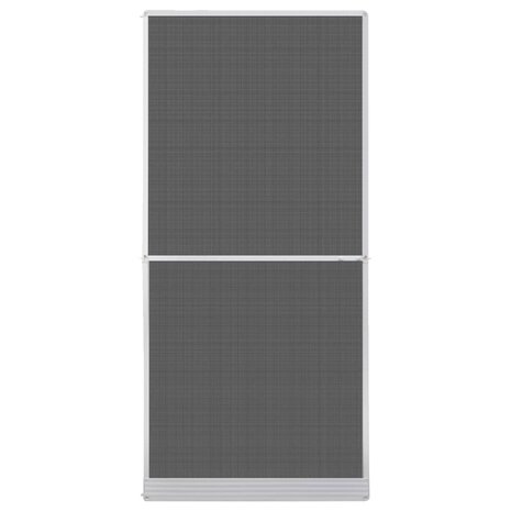Hordeur met scharnieren 100x215 cm wit 2