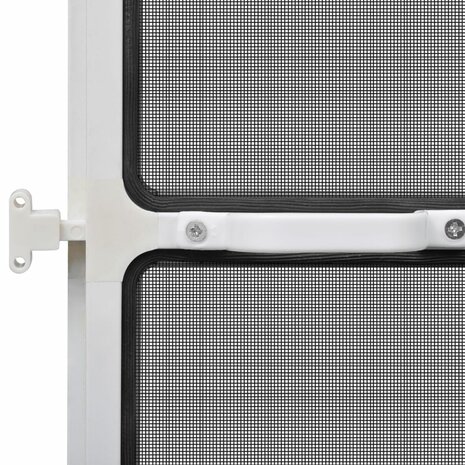 Hordeur met scharnieren 100x215 cm wit 7
