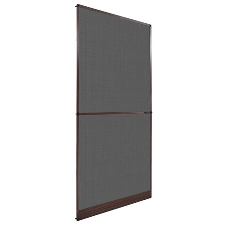 Hordeur met scharnieren 100x215 cm bruin 1