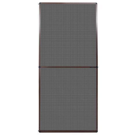 Hordeur met scharnieren 100x215 cm bruin 2