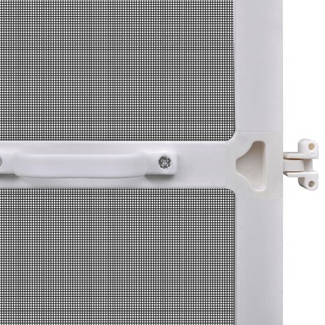 Hordeur met scharnieren 120x240 cm wit 6