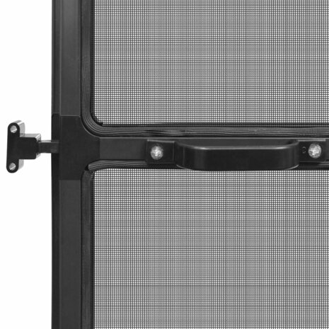 Hordeur met scharnieren 100x215 cm antraciet 6
