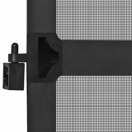Hordeur met scharnieren 100x215 cm antraciet 7