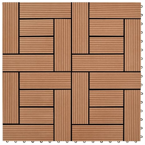 22 st Terrastegels 30x30 cm 2 m² HKC bruin 1