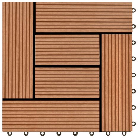 22 st Terrastegels 30x30 cm 2 m² HKC bruin 4