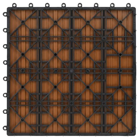 Terrastegels 30x30 cm 1 m² HKC teakkleur 11 st 6