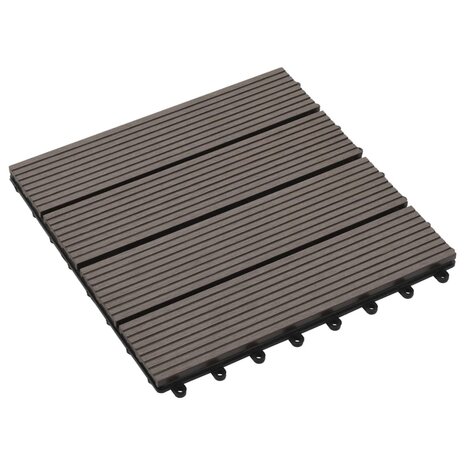 Terrastegels 30x30 cm 1 m² HKC donkerbruin 11 st 3