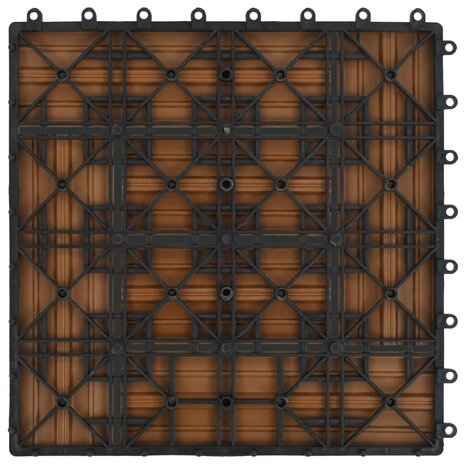 Terrastegels 30x30 cm 1 m² HKC teakkleur 11 st  6
