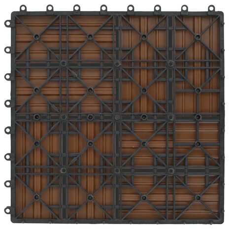 Terrastegels 30x30 cm 1 m² HKC teakkleur 11 st 6