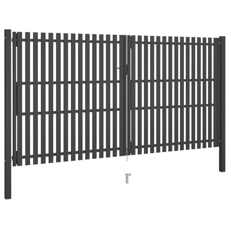 Poort 4x2,5 m staal antraciet 2