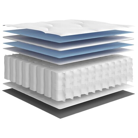 Pocketveringmatras voor kinderen middelhard 80x160 cm 6