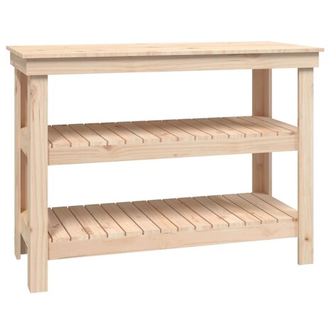 Werkbank 110,5x50x80 cm massief grenenhout 2