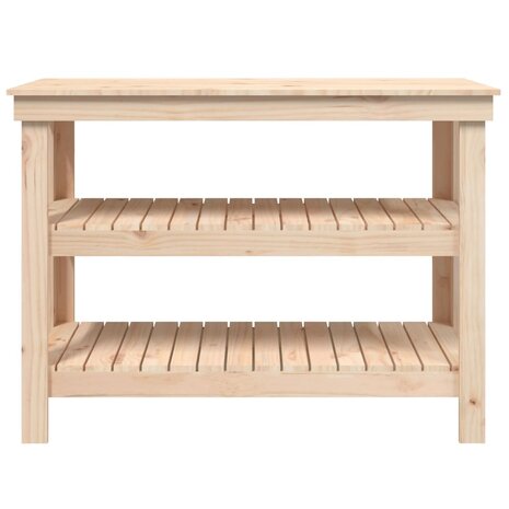 Werkbank 110,5x50x80 cm massief grenenhout 5