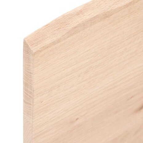 Wastafelblad 60x40x2 cm onbehandeld massief hout 5