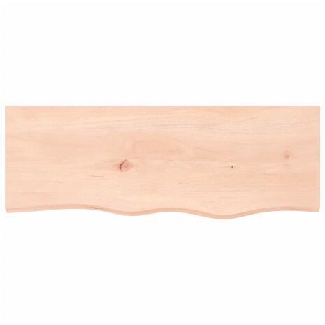 Wastafelblad 80x30x(2-4) cm onbehandeld massief hout 3