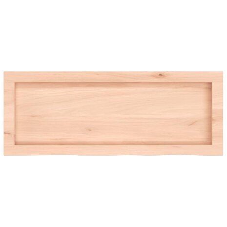 Wastafelblad 80x30x(2-4) cm onbehandeld massief hout 4