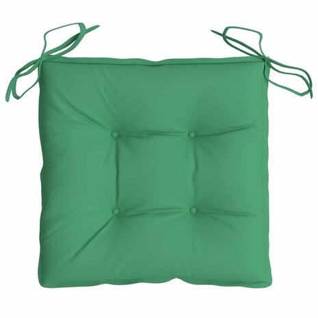 Stoelkussens 4 st 40x40x7 cm oxford stof groen 6