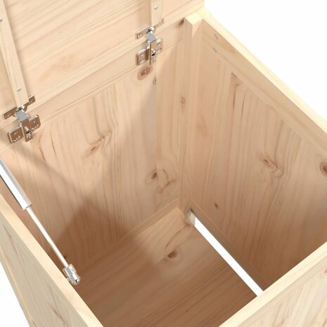 Wasmand 44x44x76 cm massief grenenhout 8