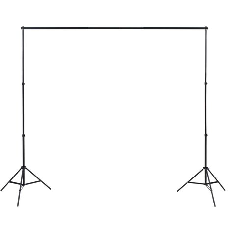 Fotostudioset met 3 katoenen achtergronden en frame 3x3 m 2