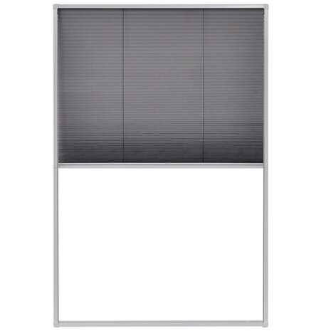 Raamhor plissé 80x120 cm aluminium  2