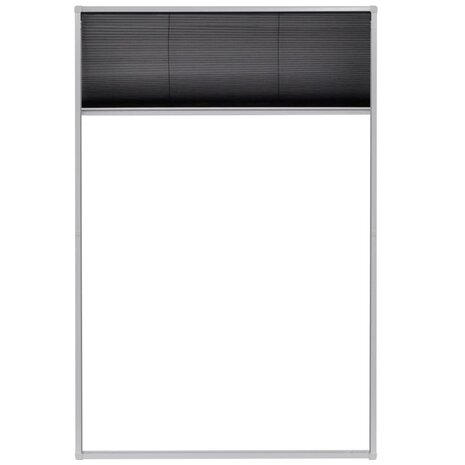 Raamhor plissé 80x120 cm aluminium  3