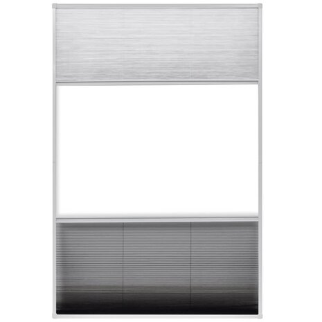 Raamhor plissé met verduistering 80x120 cm aluminium  5