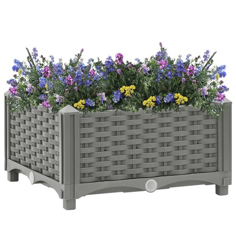 Plantenbak verhoogd 40x40x23 cm polypropeen 2