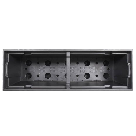 Plantenbak met uitneembare bak rattan-look 12/44 L PP antraciet 6