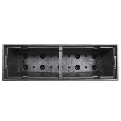 Plantenbak met uitneembare bak rattan-look 12/44 L PP bruin 6