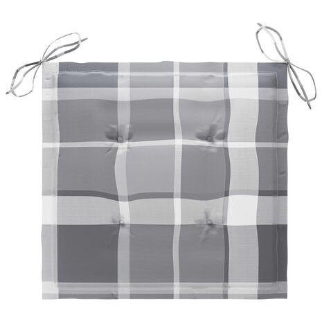 3-delige Tuinset inklapbaar met kussen massief teakhout 8