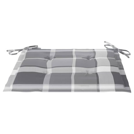 3-delige Tuinset inklapbaar met kussen massief teakhout 9