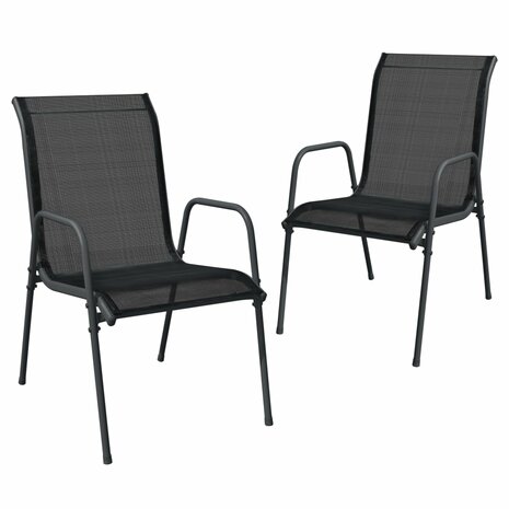 3-delige Tuinset staal zwart 3