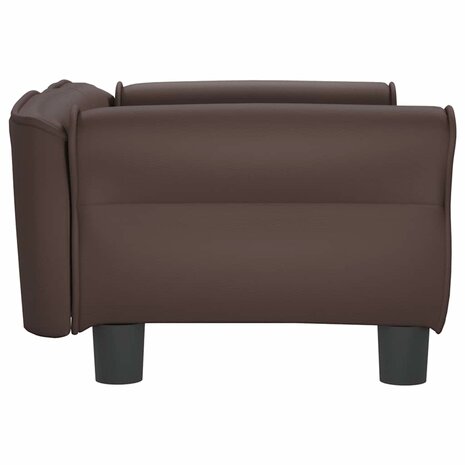 Hondenmand 70x45x30 cm kunstleer bruin 4