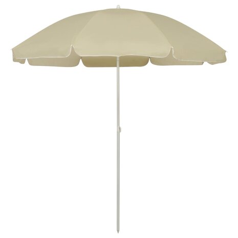 Strandparasol 240 cm zandgeel 1