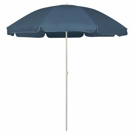 Strandparasol 240 cm blauw 1