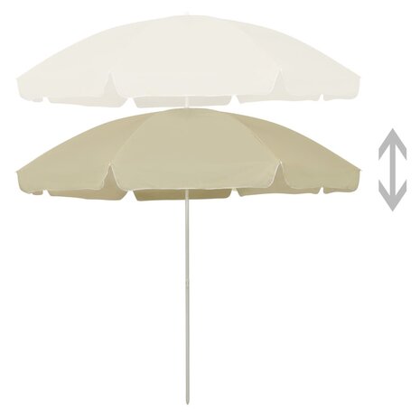 Strandparasol 300 cm zandgeel 2