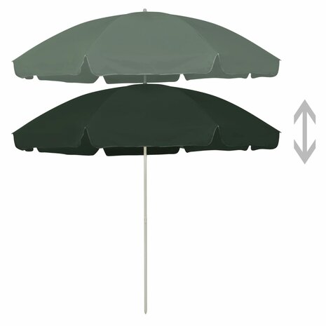 Strandparasol 300 cm groen 2
