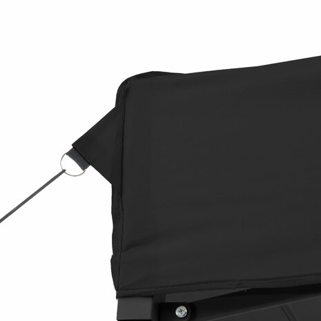 Partytent inklapbaar pop-up met 2 zijwanden zwart 7