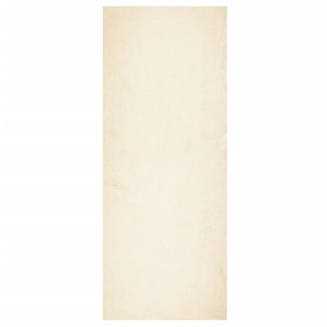 Vloerkleed HUARTE laagpolig zacht wasbaar 80x200 cm crème 2