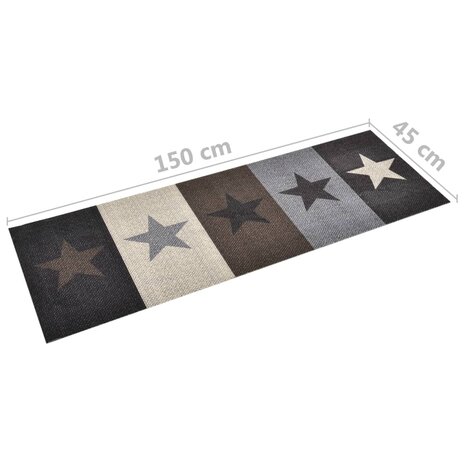 Keukenmat wasbaar Star 45x150 cm 5