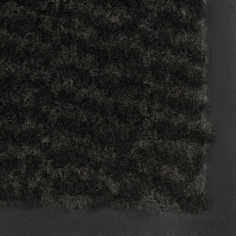 Droogloopmat rechthoekig getuft 60x90 cm zwart 4